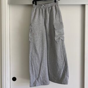 Grey Cargo Sweatpants